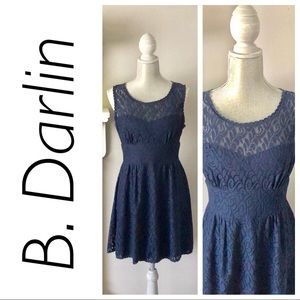 B. Darlin | Navy Blue Cocktail Dress Juniors 11/12